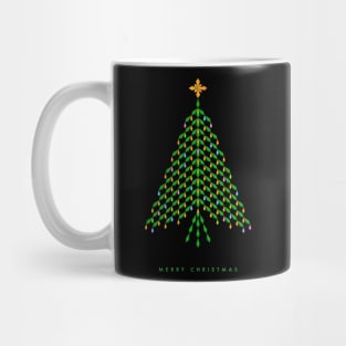 Merry Christmas with elegant crystal Christmas Tree design Mug